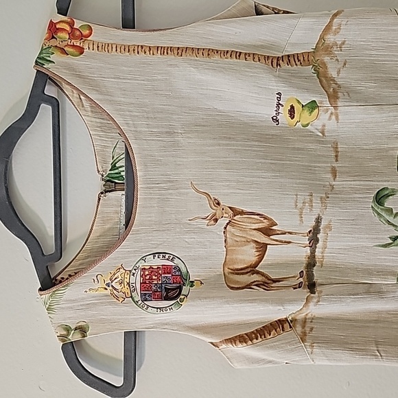 TAPP NEW YORK women's sheth dress.‎ Forest animals. Custom art. Size smal… - Picture 2 of 9